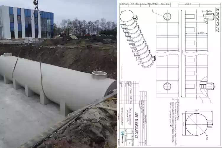 Накопительные ёмкости из полипропилена на 80 м3
